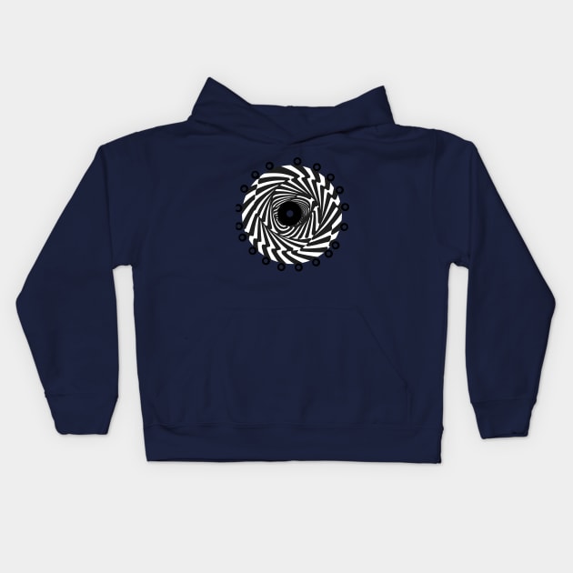 Optical illusion Kids Hoodie by piksimp